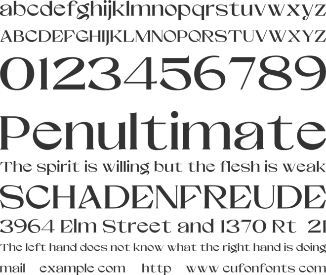 Rhastelie font preview