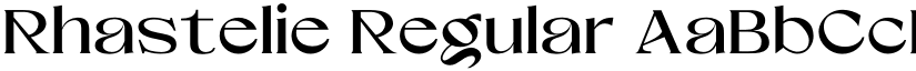 Rhastelie Regular font