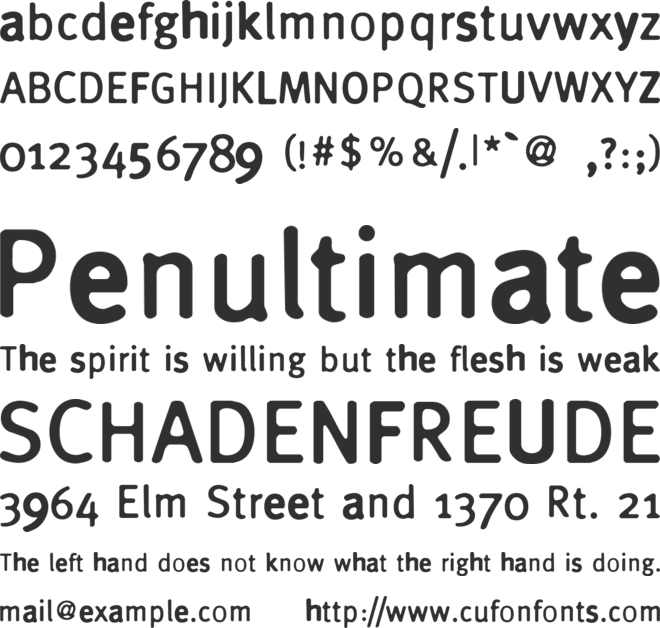 Cynic font preview