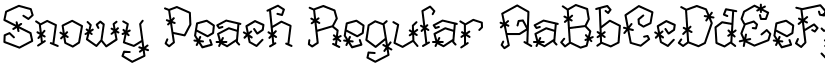 Snowy Peach Regular font