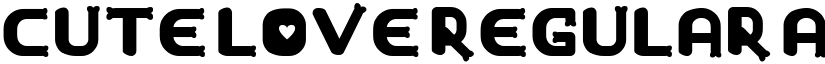 cute love Regular font