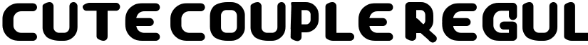CUTE COUPLE Regular font