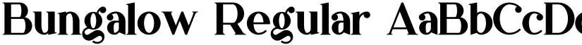 Bungalow Regular font