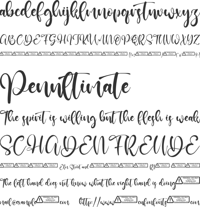 Jullia Vella font preview