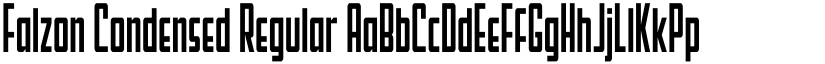 Falzon Condensed Regular font