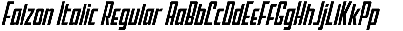 Falzon Italic Regular font