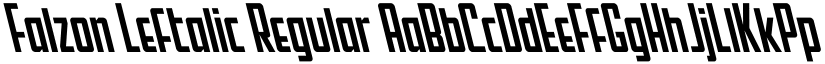 Falzon Leftalic Regular font
