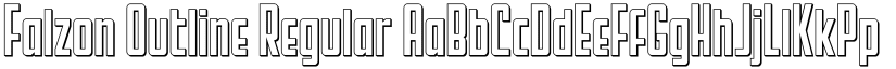Falzon Outline Regular font