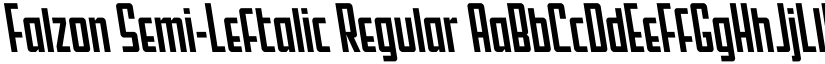 Falzon Semi-Leftalic Regular font