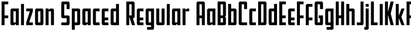 Falzon Spaced Regular font