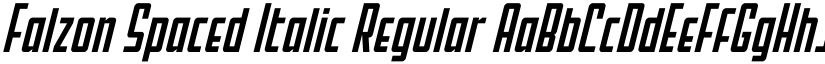 Falzon Spaced Italic Regular font