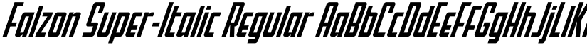 Falzon Super-Italic Regular font
