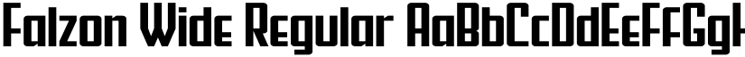 Falzon Wide Regular font