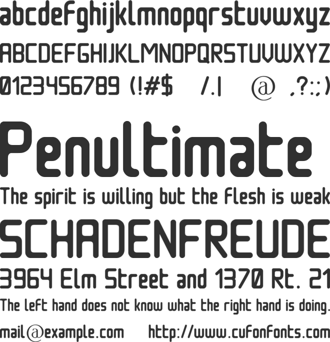 Nowadays font preview