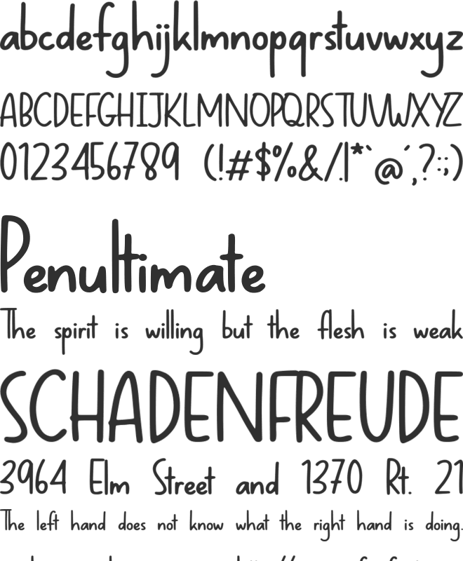 Midspicy font preview