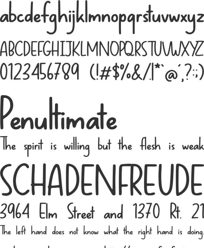 Midspicy font preview