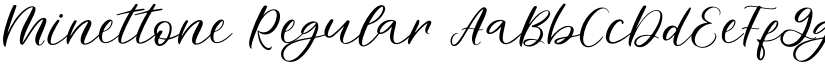 Minettone Regular font