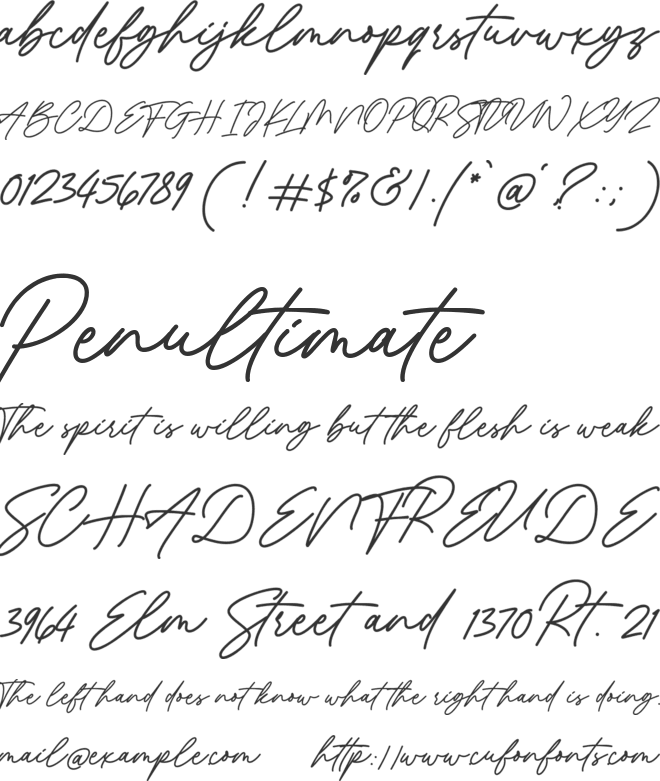 Revisthond font preview