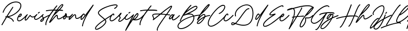 Revisthond Script font