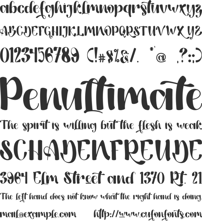 Loventha - PERSONAL USE font preview