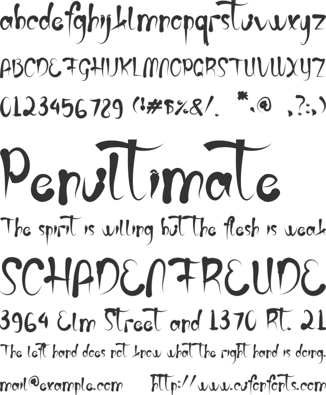 Hello Pumpkin font preview