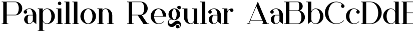 Papillon Regular font