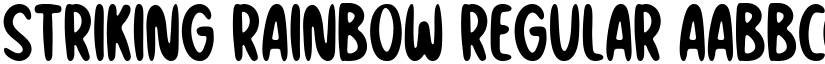Striking Rainbow Regular font