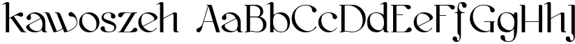 Kawoszeh font download