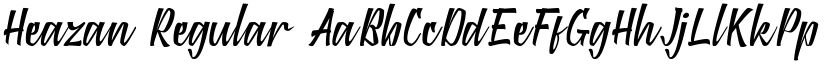 Heazan Regular font