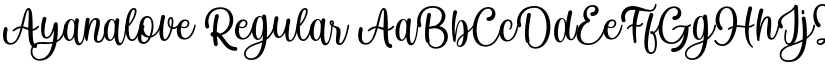 Ayanalove Regular font