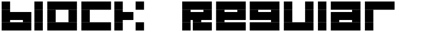 block Regular font