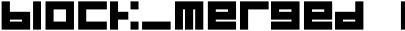 block_merged Regular font