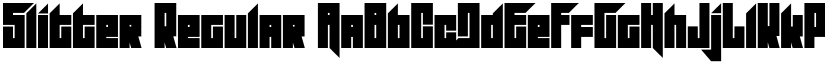 Slitter Regular font