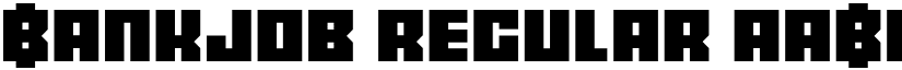 Bankjob Regular font