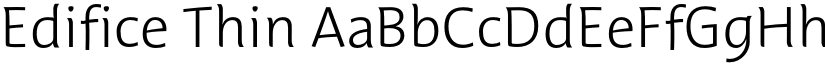 Edifice Thin font
