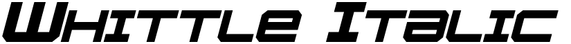 Whittle Italic font