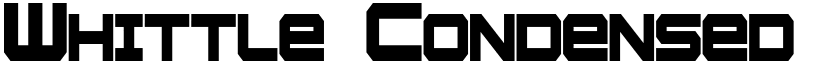 Whittle Condensed Bold font