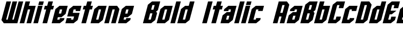 Whitestone Bold Italic font
