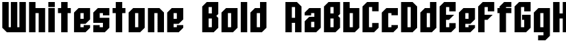 Whitestone Bold font