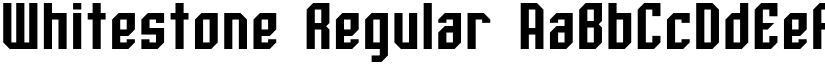 Whitestone Regular font