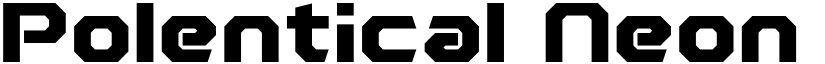 Polentical Neon Bold font