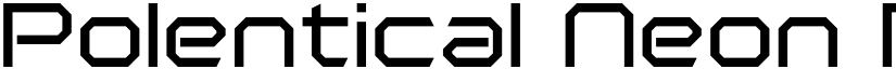 Polentical Neon Regular font