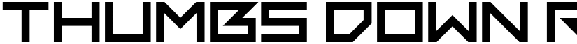 Thumbs Down Regular font