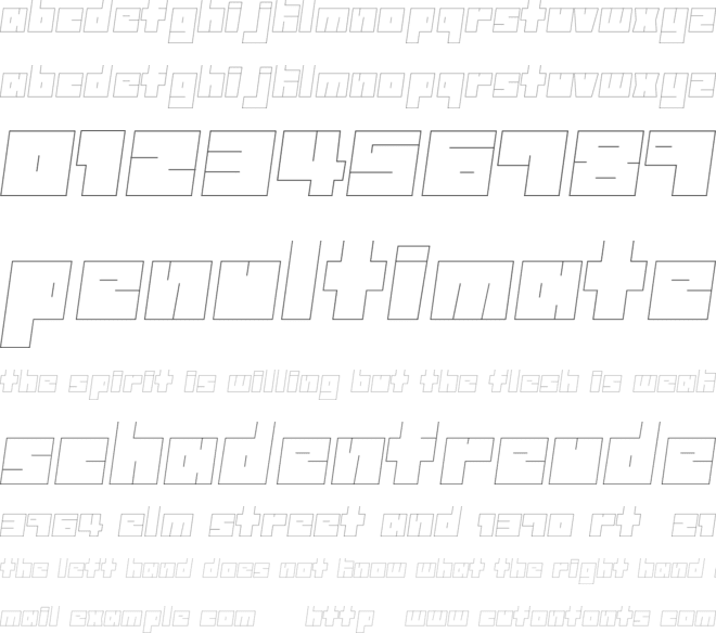 freeze font preview