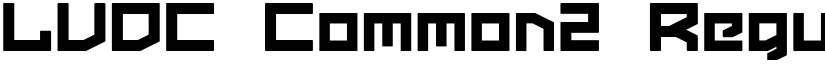 LVDC Common2 font download