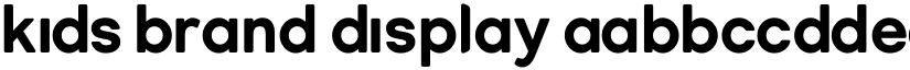 KIDS Brand Display font