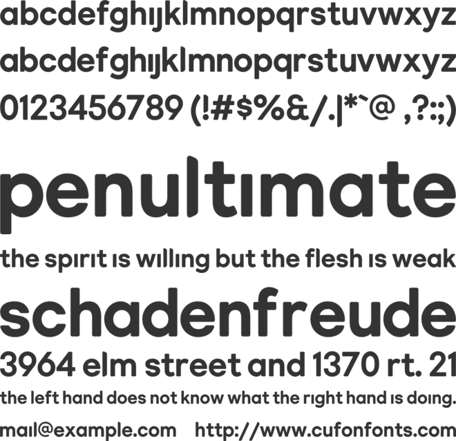 KIDS Brand font preview