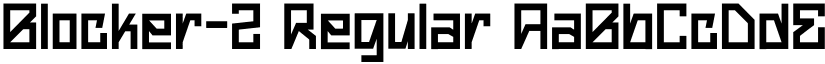 Blocker-2 Regular font