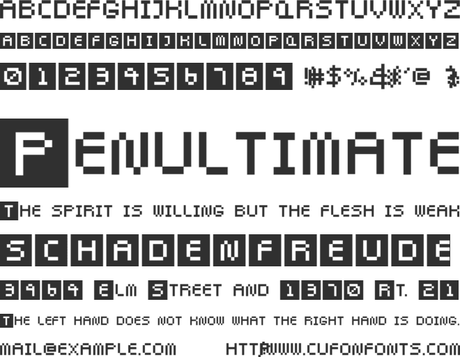 Pixel Twist font preview