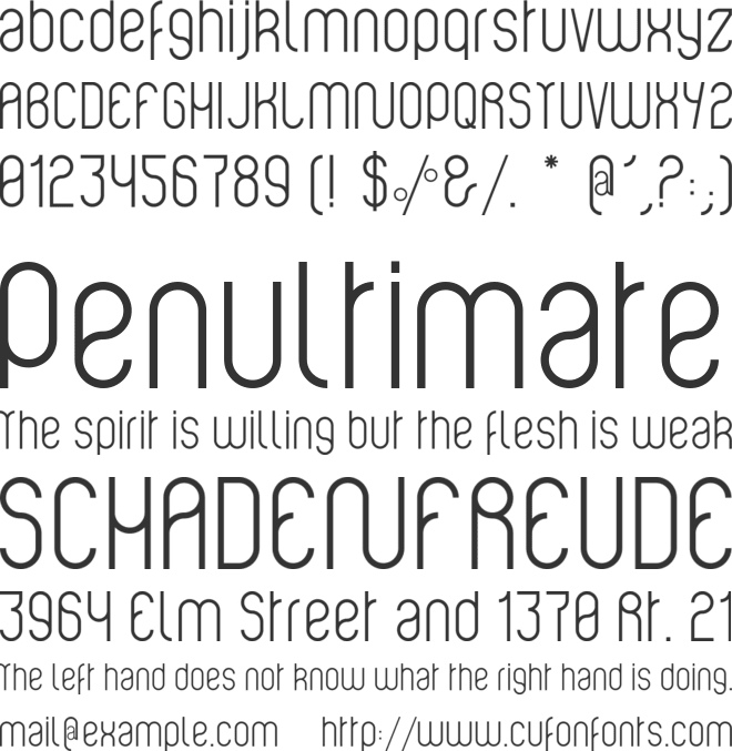 Violette01 font preview